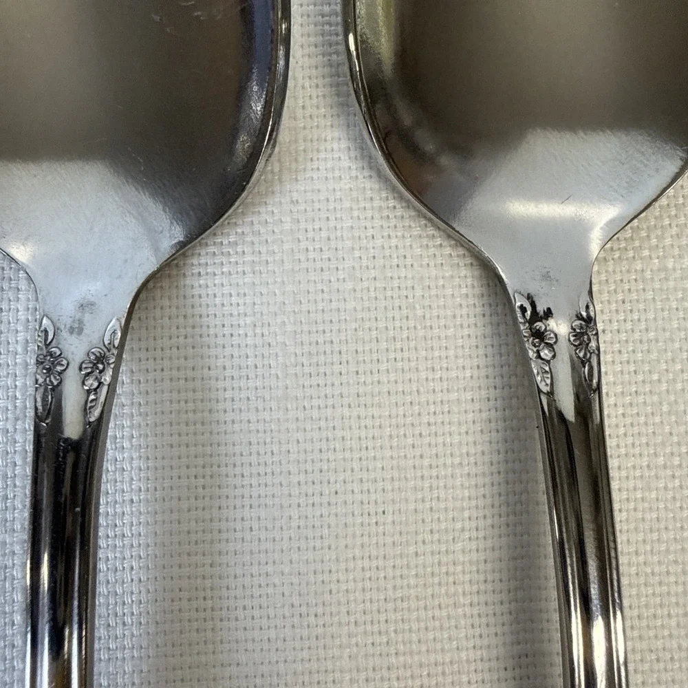 Oneida Mansfield Amadeus Wm A Rogers Deluxe Stainless Flatware‎ Set 9 Teaspoons